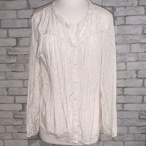 Feminine button down top